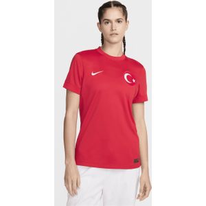 Turkije 2024/25 Stadium Uit Nike Dri-FIT replica voetbalshirt voor dames - Rood