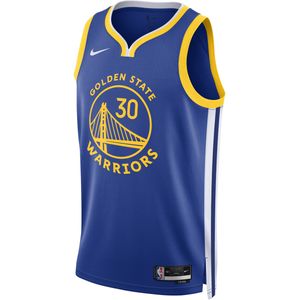 Golden State Warriors Icon Edition 2022/23 Nike Dri-FIT Swingman NBA-jersey voor heren - Blauw