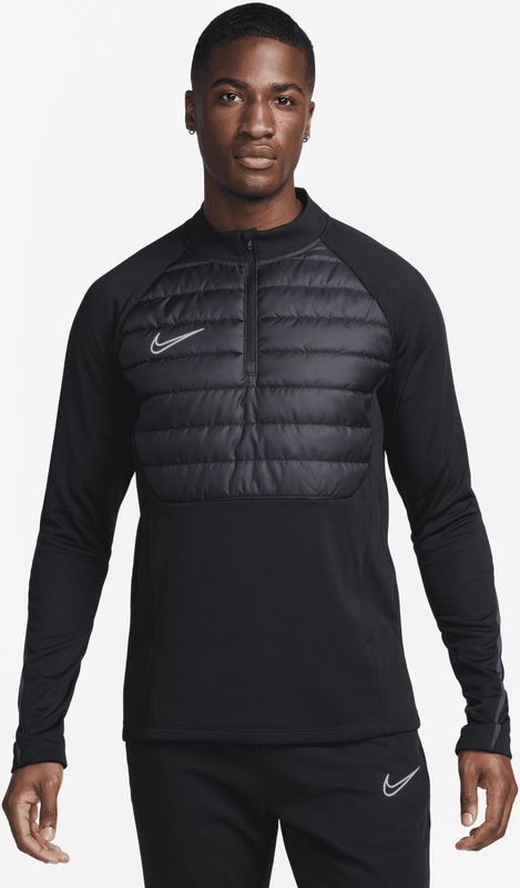 Nike - Therma-FIT Academy - Voetbaltop - Zwart - Halflange Rits - Heren