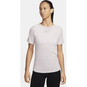 Nike Swift Wool Dri-FIT hardlooptop met korte mouwen voor dames - Paars