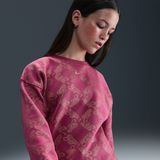 Nike Club Fleece oversized sweatshirt met ronde hals voor meisjes - Paars