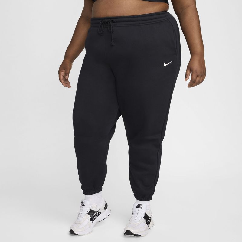 Nike - Phoenix Fleece - Joggingbroek - Wit - Oversized met Hoge Taille
