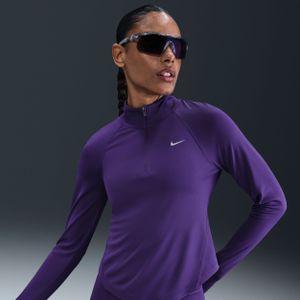 Nike Tempo Dri-FIT hardlooptop met korte rits voor dames - Paars