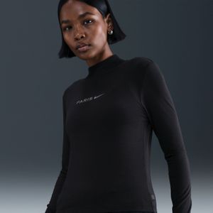 Paris Saint-Germain Nike voetbalshirt met lange mouwen voor dames - Zwart