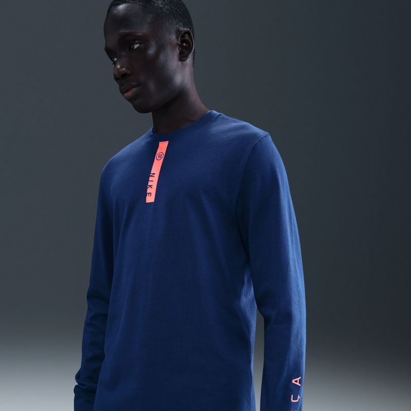FC Barcelona Nike voetbalshirt met lange mouwen voor heren - Blauw