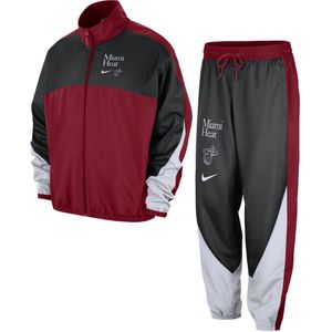 Miami Heat Starting 5 Courtside Nike NBA-trainingspak met graphic voor heren - Rood