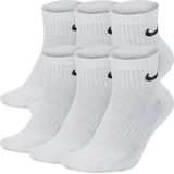 Nike Everyday Cushioned Trainingsenkelsokken (6 paar) - Wit