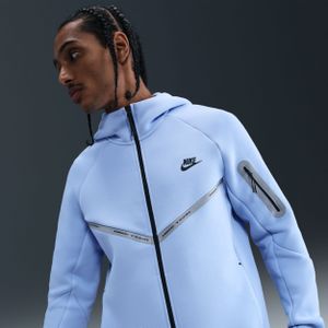 Nike - Tech Windrunner - Herenjack - Blauw - Fleece met Rits over de Hele Lengte