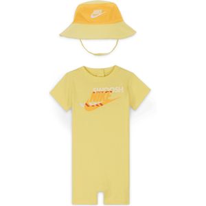 Nike Sportswear PE set met rompertje en vissershoedje voor baby’s (0-9 maanden) - Geel