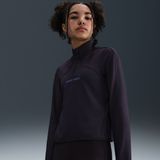 Nike Pro Therma-FIT - Meisjestop - Rood - Halflange Rits - Lange Mouwen