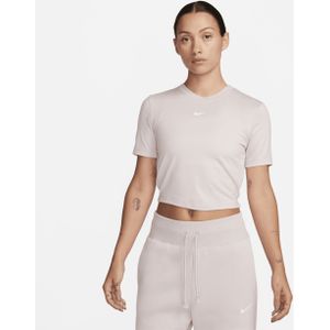 Nike Sportswear Essential aansluitend kort T-shirt voor dames - Paars