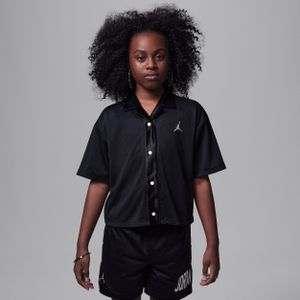 Jordan Dri-FIT Training Camp top met mesh en Jumpman voor kids - Zwart
