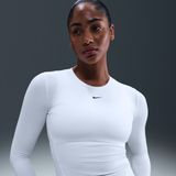 Nike - One Fitted Dri-FIT - Damestop - Wit - Lange Mouwen