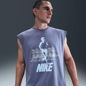 Nike mouwloos hardloopshirt voor heren - Blauw