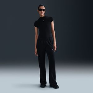 Nike - Sportswear Windrunner - Aansluitende Knit Damesbroek - Blauw - Halfhoge Taille