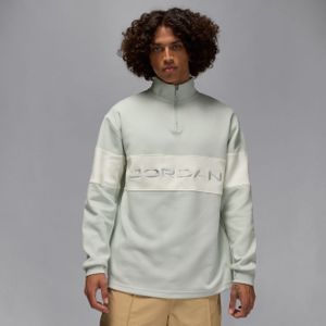 Jordan Sport Dri-FIT golftop met korte rits voor heren - Grijs