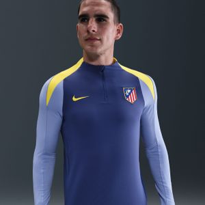 Nike - Atletico Madrid Strike - Trainingstrui - Donkerpaars Geel - 1/4-Zip 2025-2026
