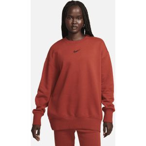Nike Sportswear Phoenix Fleece Oversized sweatshirt met ronde hals voor dames - Oranje
