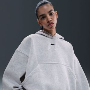 Nike Phoenix Fleece Extra oversized hoodie voor dames - Bruin