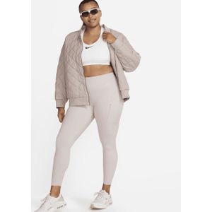 Nike Go Therma-FIT 7/8-legging met hoge taille en zakken voor dames - Paars