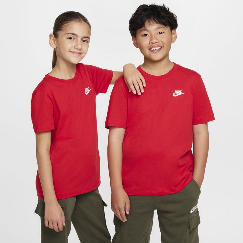 Nike - Small Logo - T-shirt - University Red - Katoen