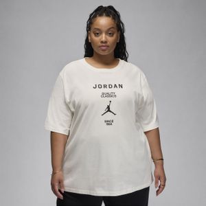 Jordan girlfriend T-shirt voor dames (Plus Size) - Wit