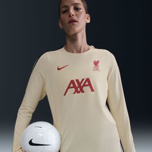 Liverpool FC Strike Special Edition Nike Dri-FIT knit voetbaltop met ronde hals voor dames - Wit