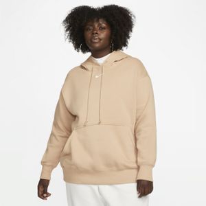 Nike Sportswear Phoenix Fleece oversized hoodie voor dames (Plus Size) - Bruin