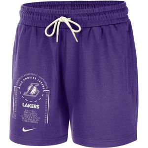 Los Angeles Lakers Club Courtside Nike NBA-fleeceshorts voor heren - Paars