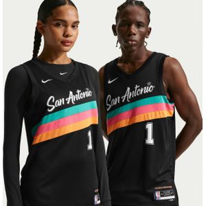 Victor Wembanyama San Antonio Spurs City Edition Nike NBA Swingman jersey voor heren - Zwart