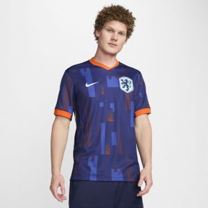 Nederland (vrouwenelftal) 2024/25 Stadium Uit Nike Dri-FIT replicavoetbalshirt voor heren - Blauw