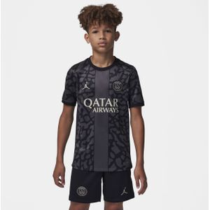 Paris Saint-Germain 2023/24 Stadium Derde Jordan voetbalshirt met Dri-FIT voor kids - Grijs