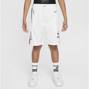 Brooklyn Nets Nike Swingman NBA-shorts met Dri-FIT voor kids - Wit