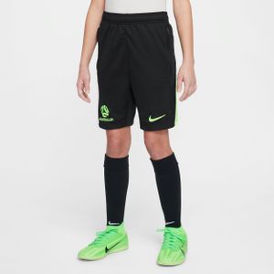 Australië Academy Pro Nike Dri-FIT knit voetbalshorts voor kids - Zwart