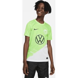 VfL Wolfsburg 2023/24 Stadium Thuis Nike Dri-FIT voetbalshirt voor oudere kids - Groen