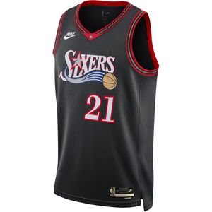 Philadelphia 76ers 2025/26 Hardwood Classics Nike Dri-FIT Swingman NBA jersey voor heren - Zwart