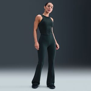 Nike Zenvy dameslegging met hoge taille en wijde pijpen - Groen