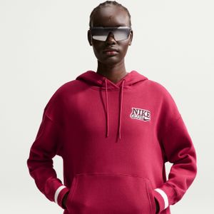Nike Phoenix Fleece Oversized hoodie voor dames - Rood