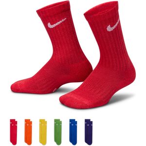 Nike Dri-FIT Performance Basics crew sokken voor kleuters (6 paar) - Meerkleurig