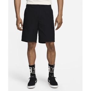 Nike Club geweven cargoshorts voor heren - Zwart