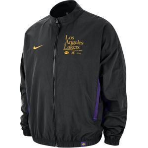 Los Angeles Lakers DNA Courtside geweven Nike NBA-jack met graphic voor heren - Zwart