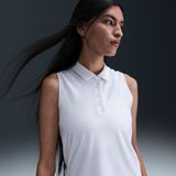 Nike Victory Dri-FIT mouwloze polo voor dames - Wit