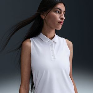 Nike Victory Dri-FIT mouwloze polo voor dames - Wit