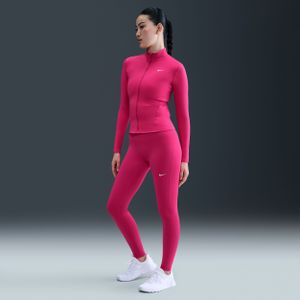 Nike One Seamless Front lange legging met hoge taille voor dames - Roze