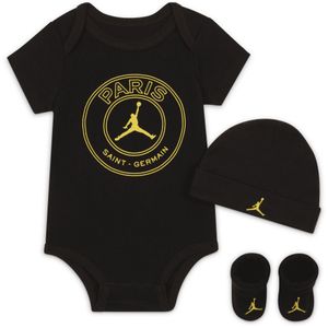 Paris Saint-Germain Bodysuit Box Set Rompertjesset voor baby's (0-6 maanden) - Zwart