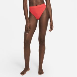 Nike Essential Zwembroekje met hoge taille voor dames - Rood