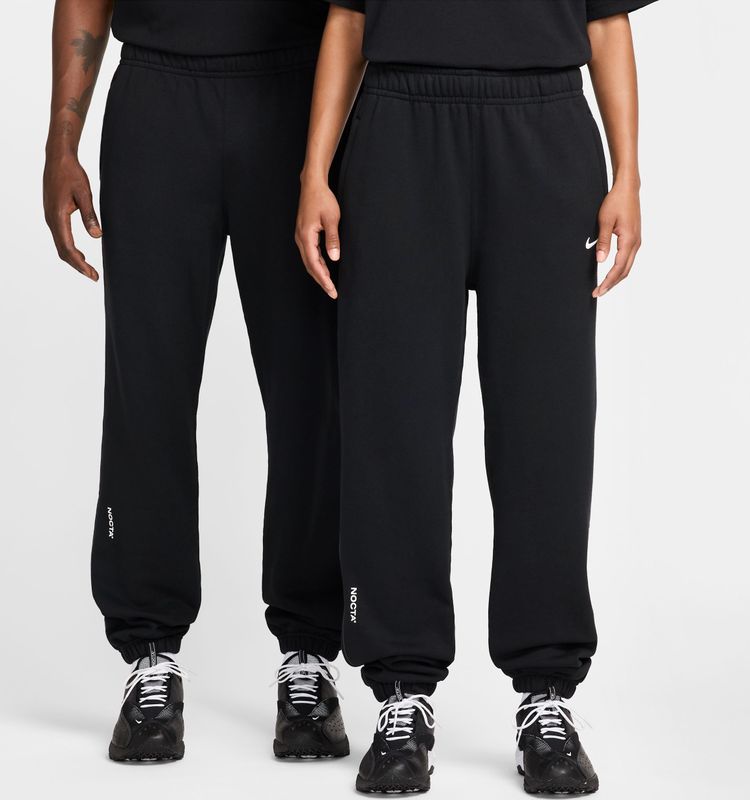 NOCTA - Fleece CS Sweatpants - Zwart - Polyester - Reflecterende Accenten