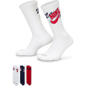 Nike - Everyday Cushioned - Sokken - Rood - 3 Pack
