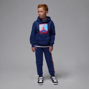 Jordan Essentials Baseline tweedelige hoodieset van fleece voor kleuters - Blauw