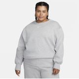 Nike Sportswear Phoenix Fleece oversized sweatshirt van fleece met ronde hals voor dames (Plus Size) - Grijs